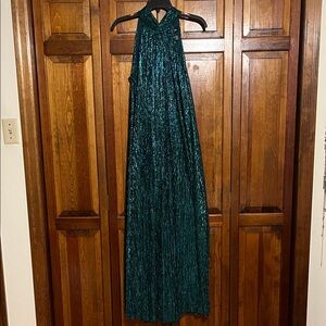 MSK Shimmering Teal Maxi Dress